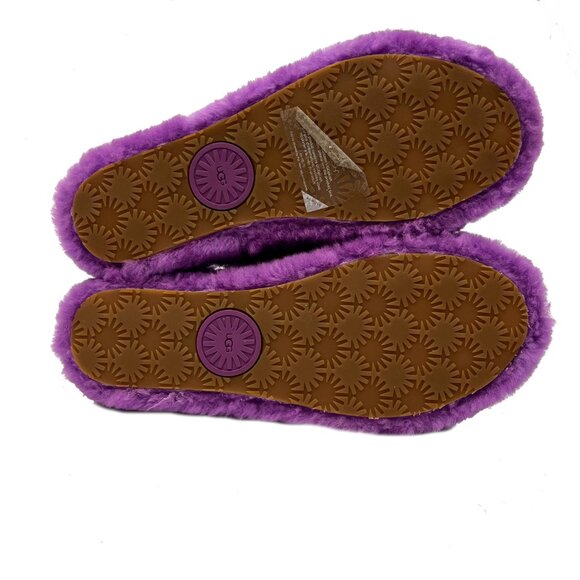 UGG BERRYLICIOUS FLUFF YEAH SLIDE SHEEPSKIN SLIPPERS Purple 1095119 Womens 8 - Picture 3 of 5